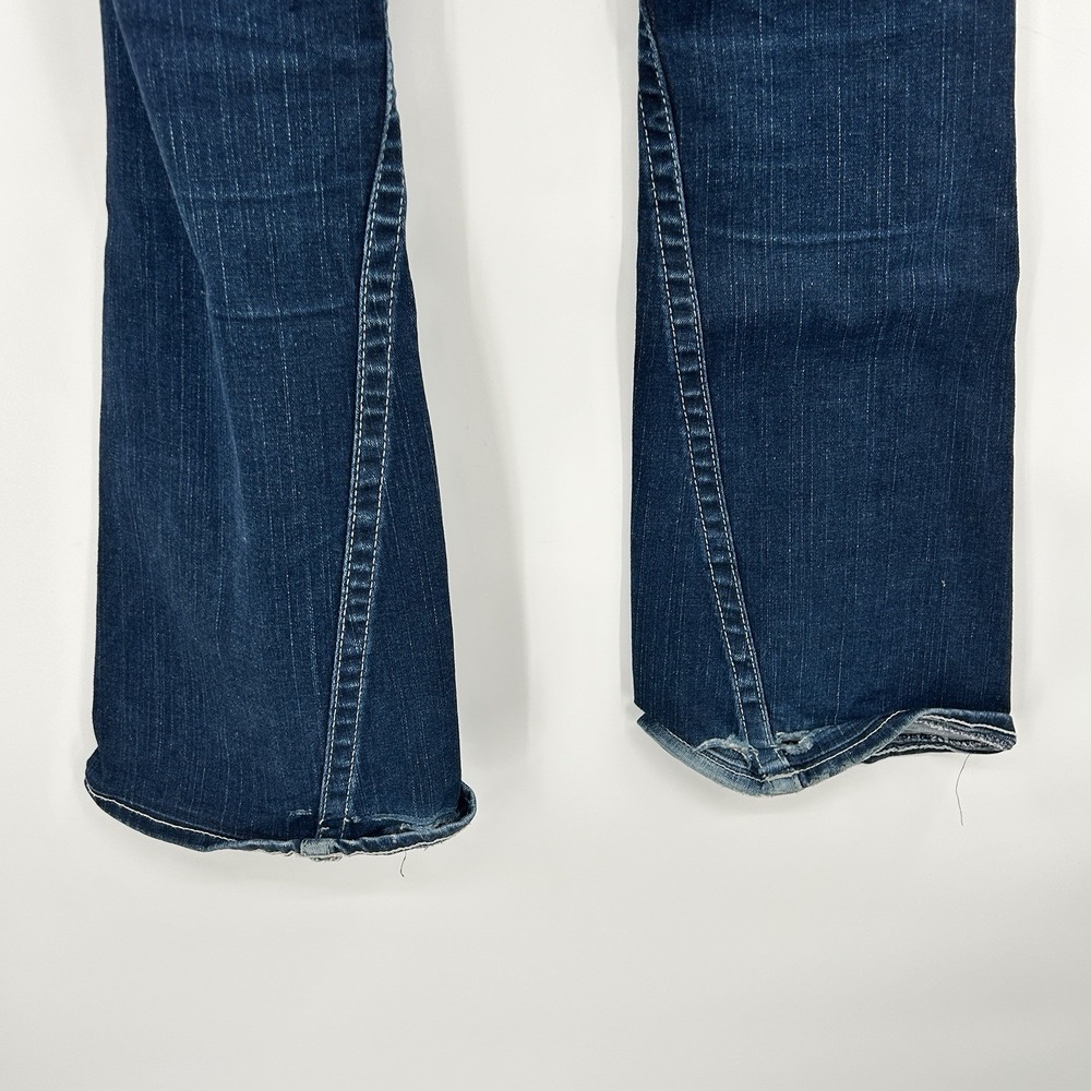 True Religion Joey Twisted Seam Flare Jeans Size 29 Y2K Low Rise Made USA - Picture 10 of 14
